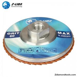 ZL-WMCY01 алюминий 4 алмазный шлифовальный диск с резьбой для керамики, сталь